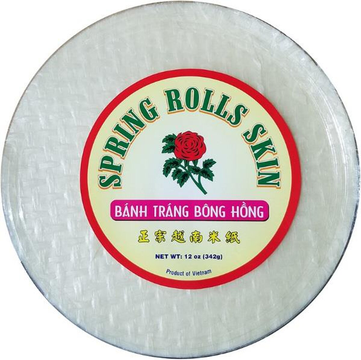 RICE PAPER - ROUND 31 CM (SPRING ROLL SKIN)